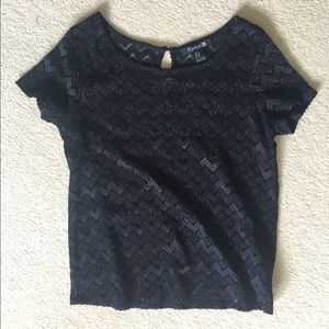 🧸 F21 sparkly textured top
